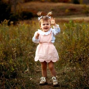 Shrimp and Grits romper and blouse